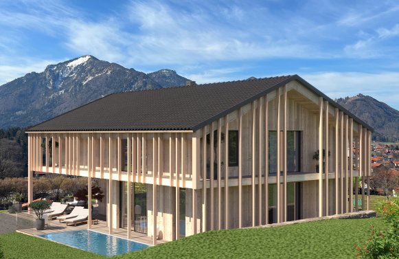 Immobilie in 83250 Bayern - Marquartstein: Neubauprojekt: MEISTERWERK im Herzen vom Chiemgau - unverbaubares Bergpanorama
